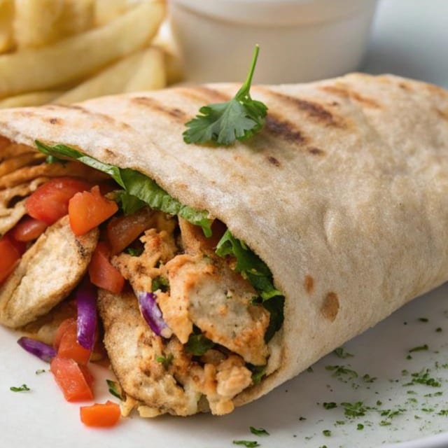 Chicken Kabob Sandwich.