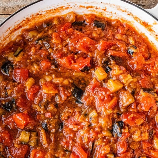 Cooked Eggplant Salad.