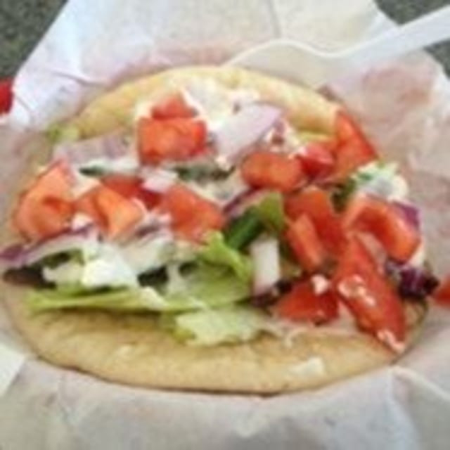 Veggie Gyro Sandwich.