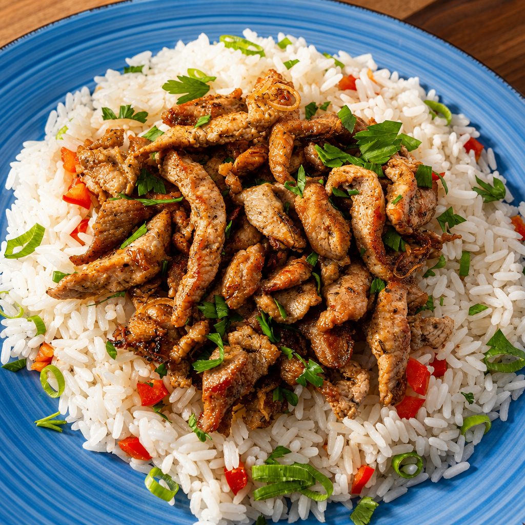 Chicken Shawarma (Homemade Gyro) Platter.