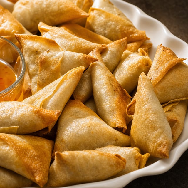 Catering Sambossa Veggie Appetizer.