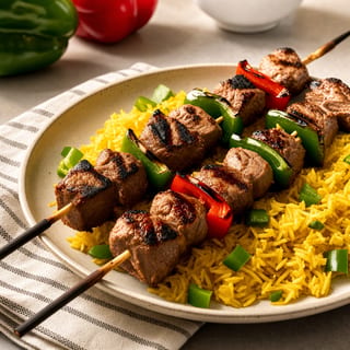 Lamb Kabob Platter