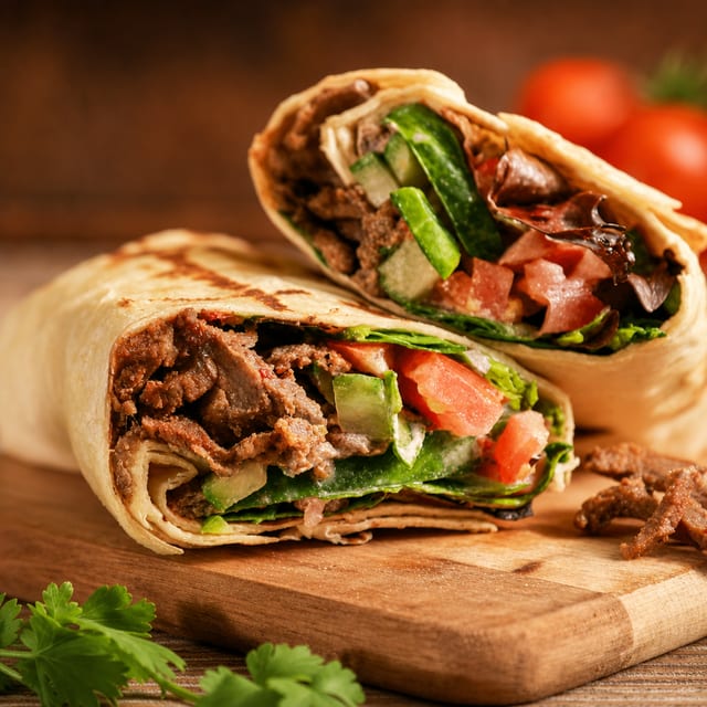 Lamb Shawarma Sandwich.