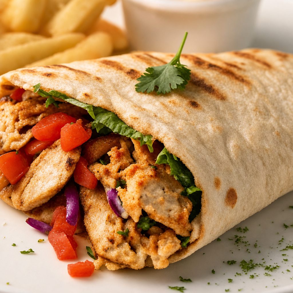 Chicken Kabob Sandwich.