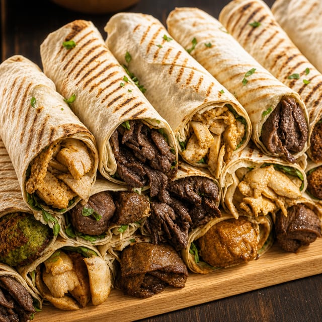 Catering Kabob Sandwiches.