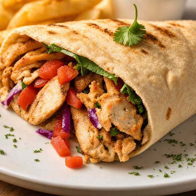 Chicken Shawarma Sandwich.