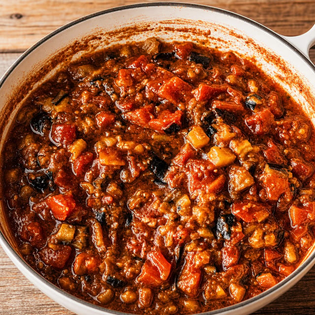 Cooked Eggplant Salad.