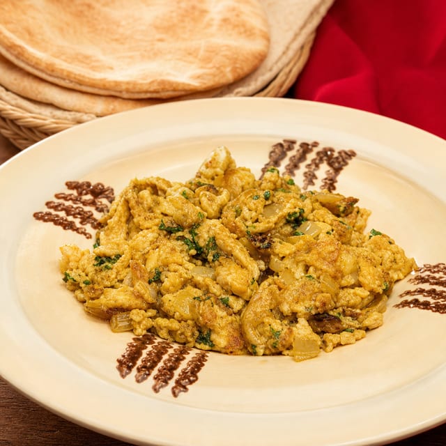 Hummus with Gyro Meat.